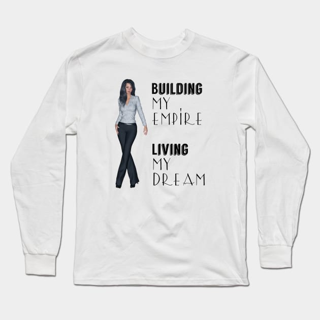 Successful Women Long Sleeve T-Shirt by All Thumbs